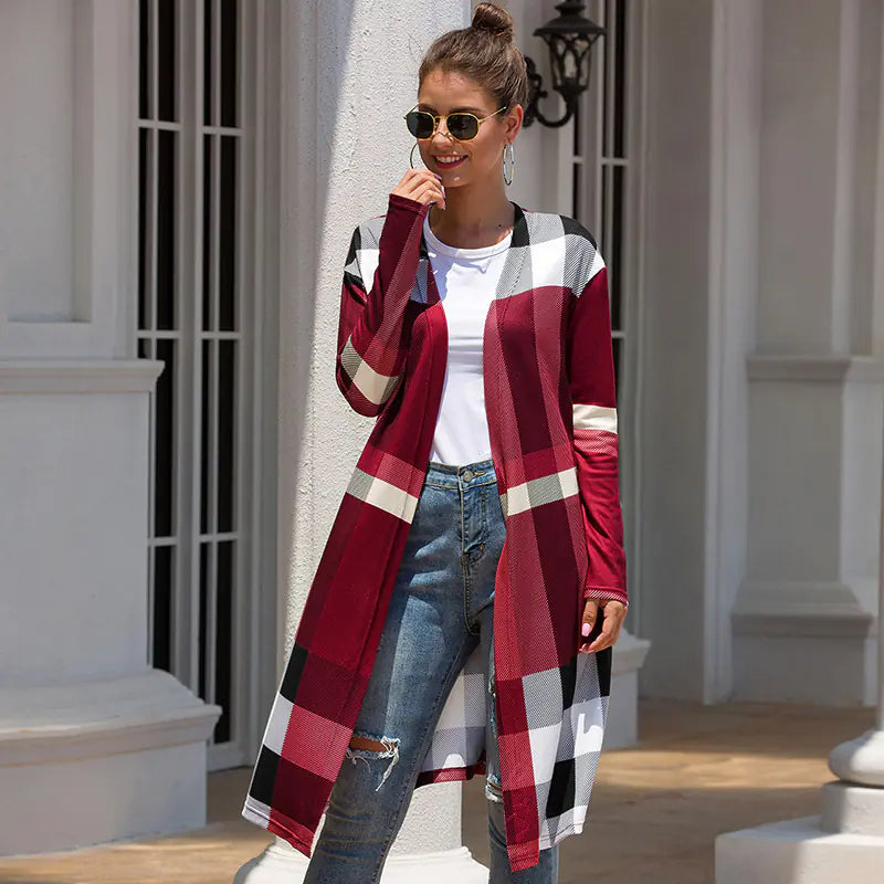 Straight Pocket Long Cardigan Coat