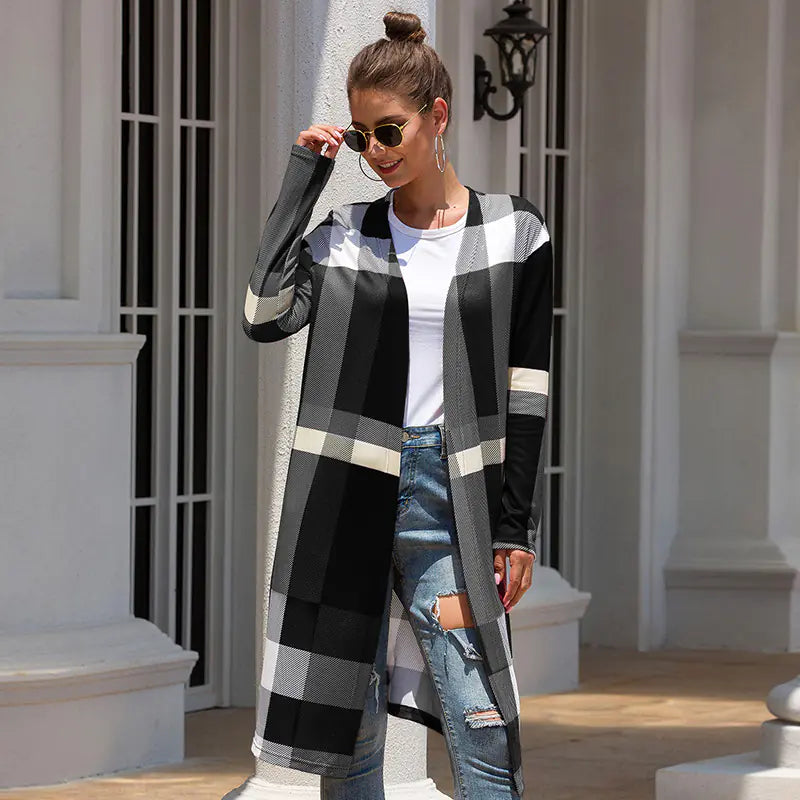 Straight Pocket Long Cardigan Coat