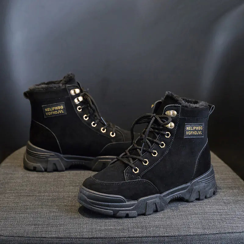 Winter Women's Short Snow Boots - Warm Cotton Martin Boots