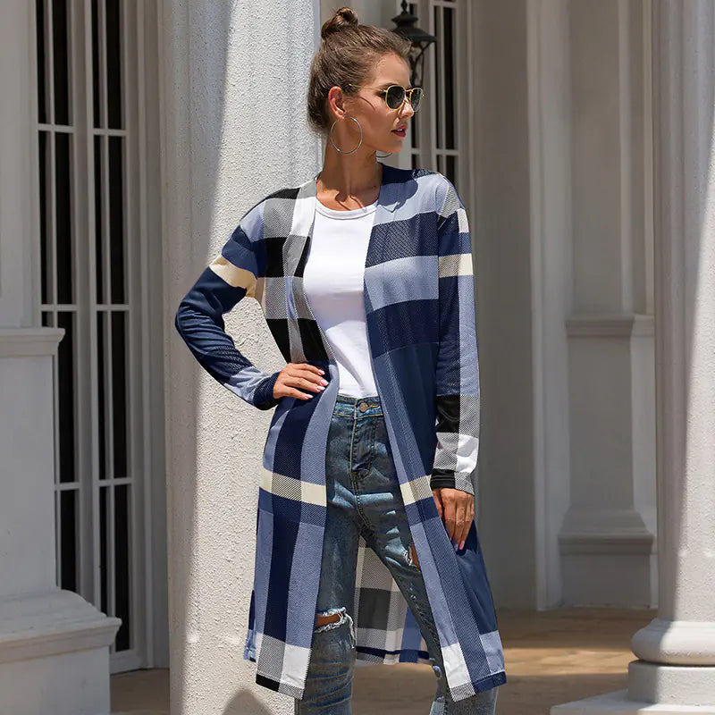 Straight Pocket Long Cardigan Coat