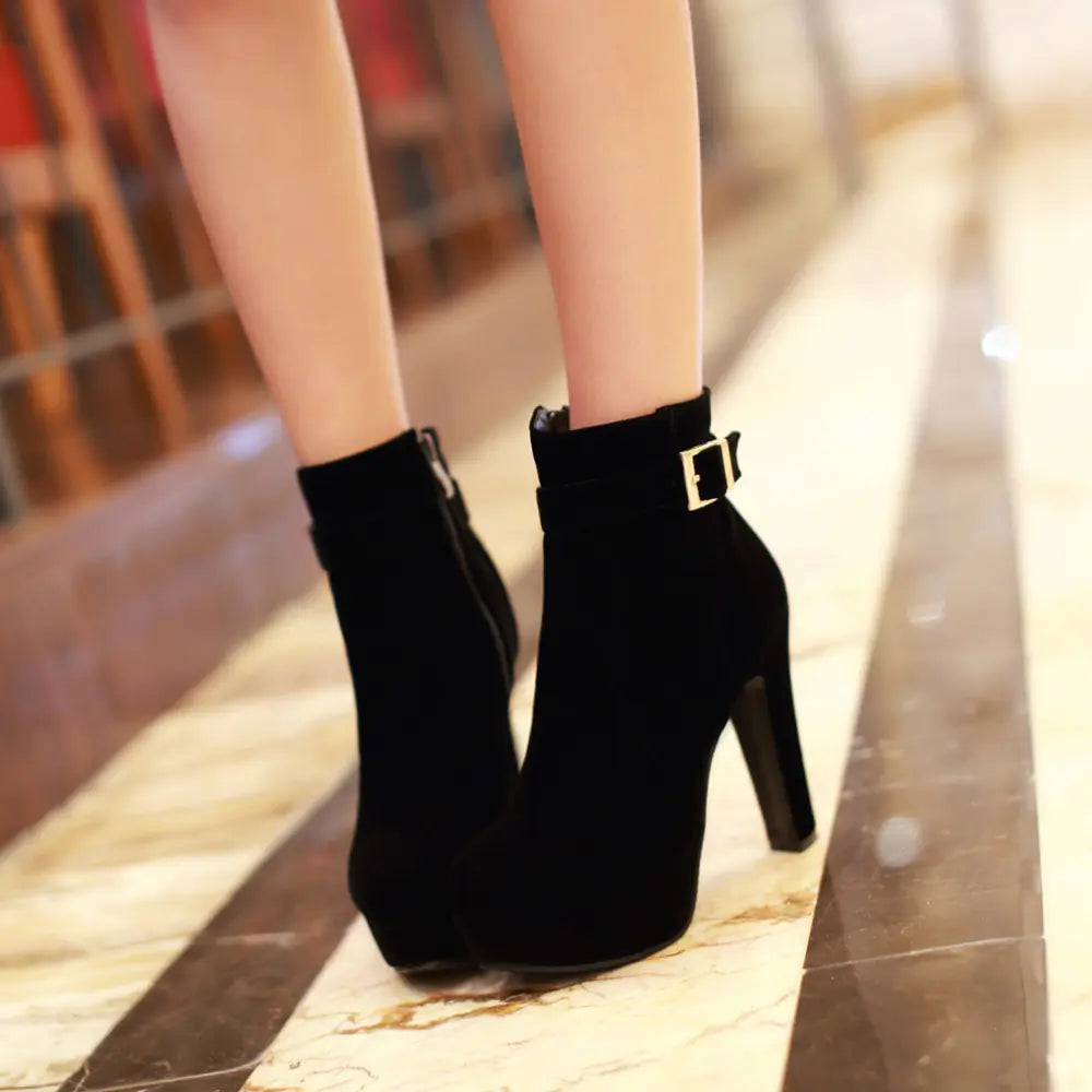 Autumn Winter Women's Thick Heel Martin Boots