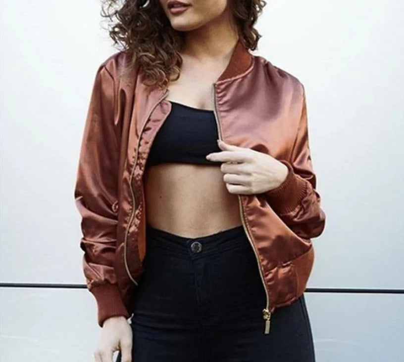 Women's Casual Baseball Jacket