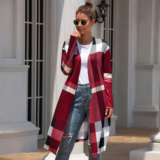 Straight Pocket Long Cardigan Coat