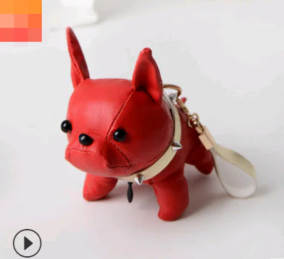 Bulldog Pendant Car Decoration Pet Dog Keychain