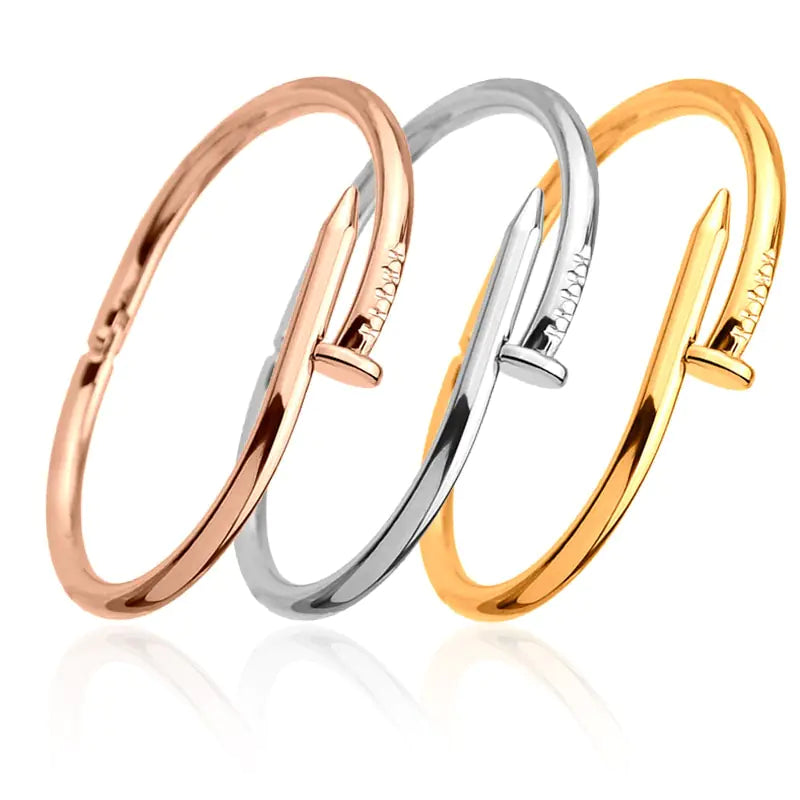 Trendy Couple's Nail Design Bracelets for Men and Women