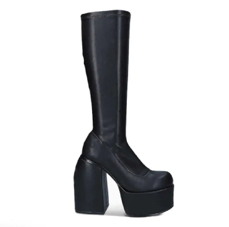 Over The Knee Stretch Platform High Heel Boots for Women