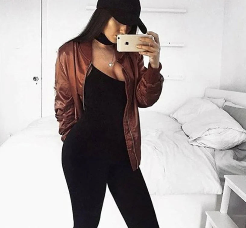 Women's Casual Baseball Jacket