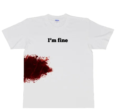 Imfine Men's Cotton Blend Round Neck T-Shirt