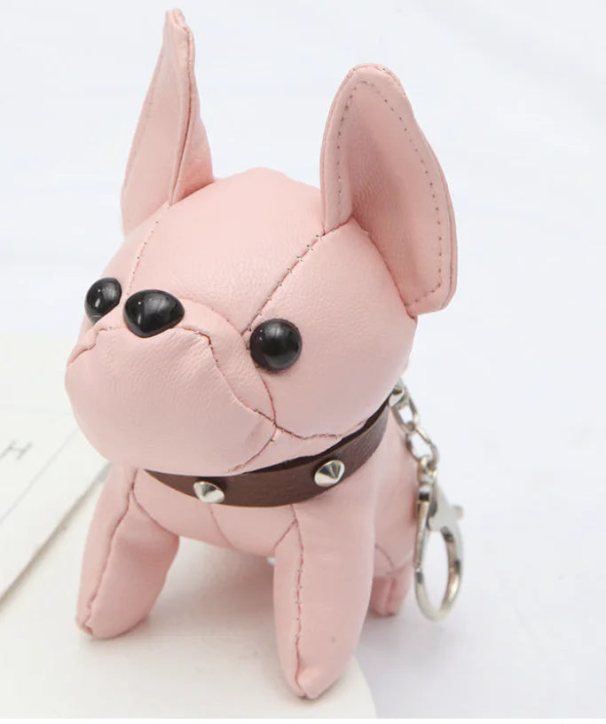 Bulldog Pendant Car Decoration Pet Dog Keychain