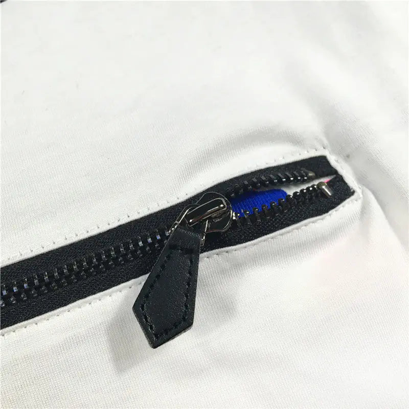 Men's Summer T-Shirt, New Trendy Zipper Monster Design
