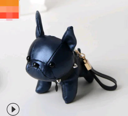 Bulldog Pendant Car Decoration Pet Dog Keychain